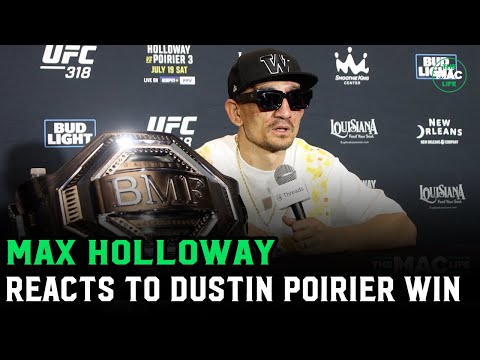 Max Holloway on Dustin Poirier: "He Still Hits Hard As s***" | Post Fight Presser