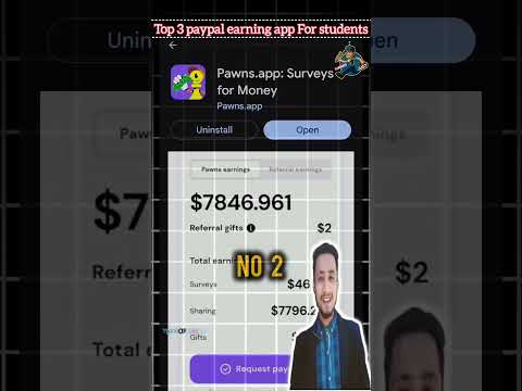 Top 3 paypal earning app For students best income source 🤑✅ #2025earningapps #paypalearningapp #earn