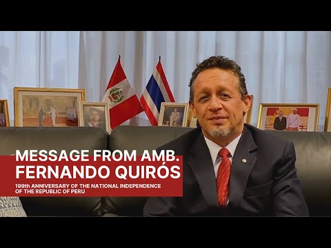 Message from Ambassador Fernando Quirós (Fiestas Patrias 2020), video de YouTube