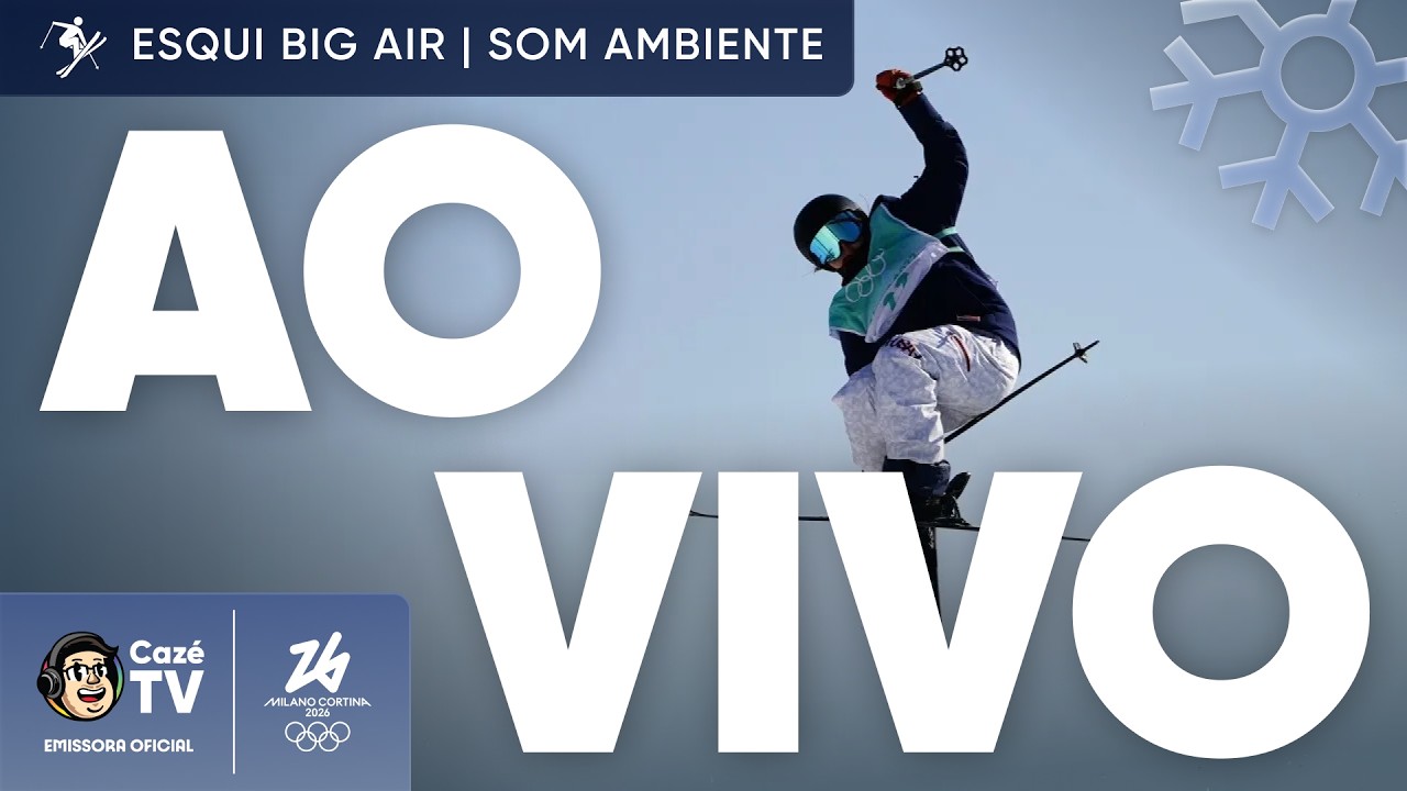 AO VIVO (SOM AMBIENTE): ESQUI BIG AIR | OLIMPÍADAS DE INVERNO 2026