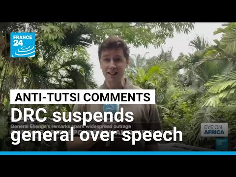 DRC army's spokesperson suspended after anti-Tutsi remarks during TV address • FRANCE 24 English