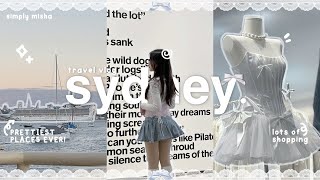 sydney travel vlog 🛒🎀 : chill shopping, ferry, aquarium, vivid light show, photo spots | australia