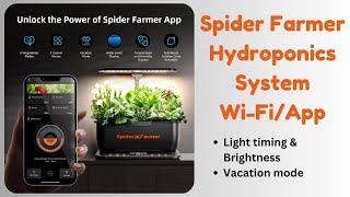 APP & Wi-Fi Support - Spider Farmer Smart Hydroponics Growing System, SmartG12