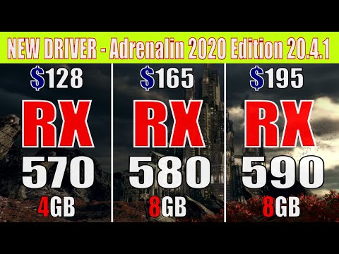 RX 570 vs RX 580 vs RX 590 | NEW DRIVER - Adrenalin 20.4.1| GAMING BENCHMARK |