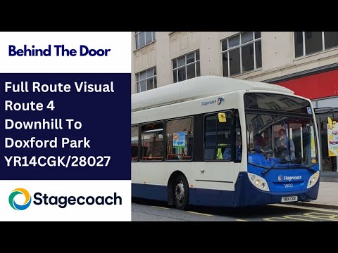 FULL ROUTE VISUAL | Stagecoach NE Bus Route 4 - Downhill to Doxford Park | YR14CGK/28027