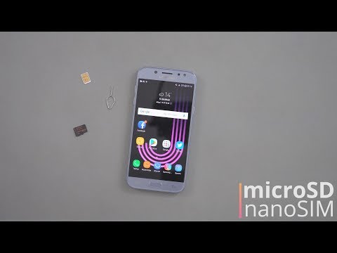 Samsung Galaxy J5 (2017): microSD & nanoSIM einlegen | deutsch