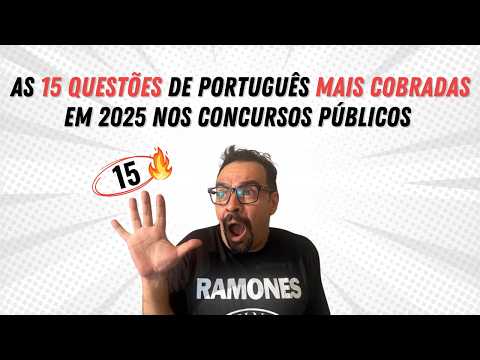 É isso que está caindo de PORTUGUÊS em 2025 nos CONCURSOS PÚBLICOS