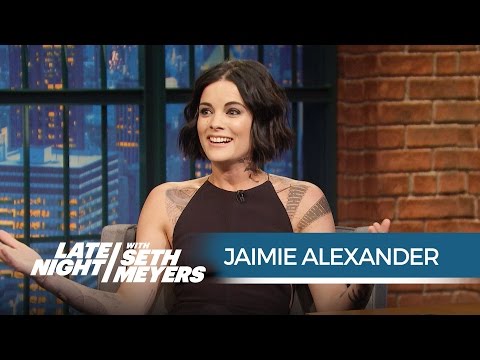 Blindspot's Jaimie Alexander: The NYPD Thought the Show Was Real! - Late Night with Seth Meyers
