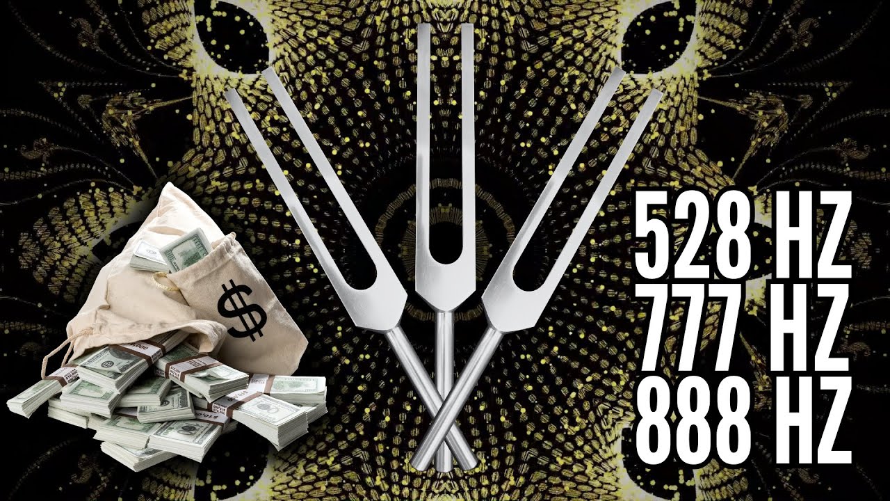 VIBRATE WITH MONEY! 528 Hz + 777 Hz + 888 Hz Tuning Forks for Abundance