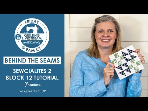 👀This Super Easy block is CAPTIVATING! #Sewcialites2 Block 12 Tutorial | Fat Quarter Shop