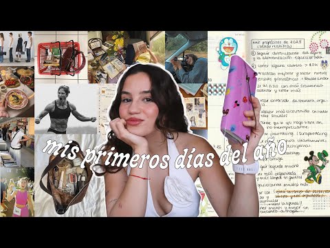 Primeros días de 2025 (vlog) haciendo mi vision board: creatividad, deporte y journaling