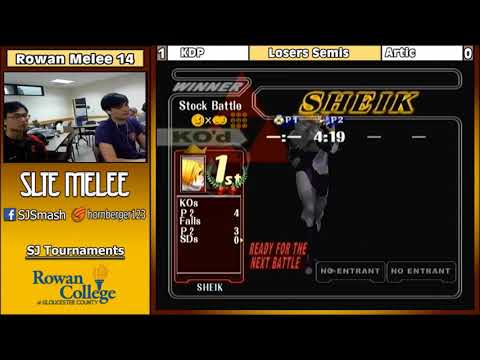 Rowan SSBM 14: Arctic (Falco) Vs. KDP (Sheik) - Losers Quarters