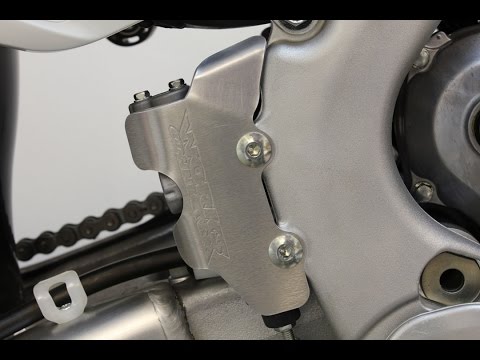 Works Aluminum Rear Brake Master Cylinder Guard Cover Protector 5