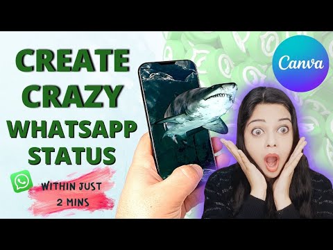 How to create trendy WhatsApp status in Canva Mobile App in 2022 (Creative Ideas for BEGINNERS)