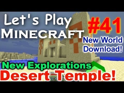 Let's Play Minecraft Survival (Part 41) - Desert Temple Ruins