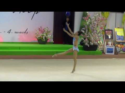 Adilya Tlekenova KAZ ball all around Baltic Hoop 2018