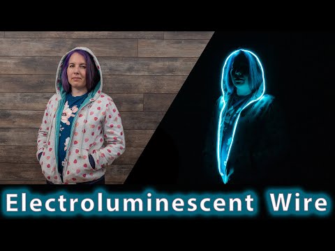EL Wire Hoodie - Sew Electroluminescent Wire
