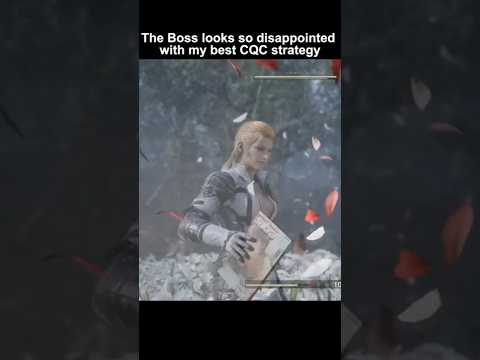 the Boss looks so disappointed with my CQC strategy #mgsdelta