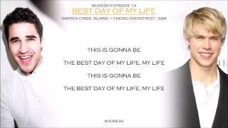 Glee _ Best Day Of My Life Lyrics