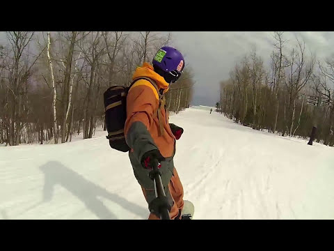 High Speed 88 kmph on a Snowboard - Double Black Diamond