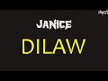 Dilaw | Janice (Karaoke + Instrumental)