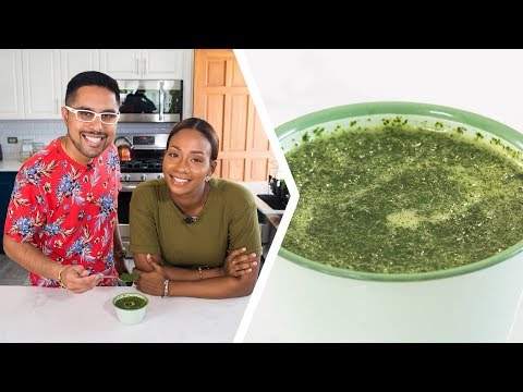 How To Make Trini Chadon Beni Sauce | Foodie Nation