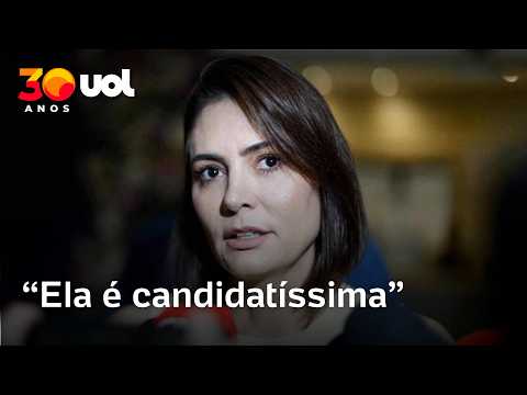 Michelle Bolsonaro é anunciada candidata ao Senado em convenção do PL