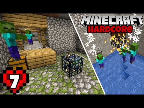 Let's Play Minecraft Hardcore | Epic XP Farm & Mine! Episode 7