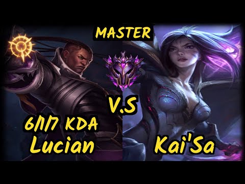 AHG Hjärnan (LUCIAN) vs KAI'SA - 6/1/7 KDA BOTTOM ADC GAMEPLAY - EUW Ranked MASTER