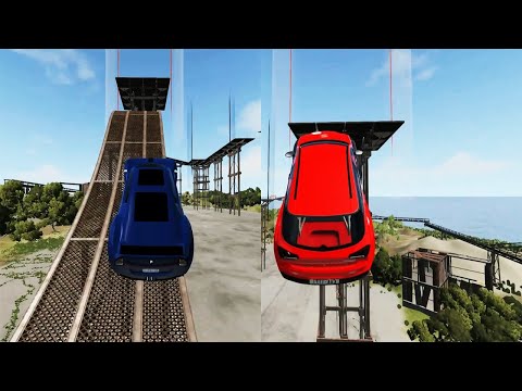 Сars vs High Jumping Bridge Crashes – BeamNG.Drive | BeamNG Drive Crashes | BeamNG Station