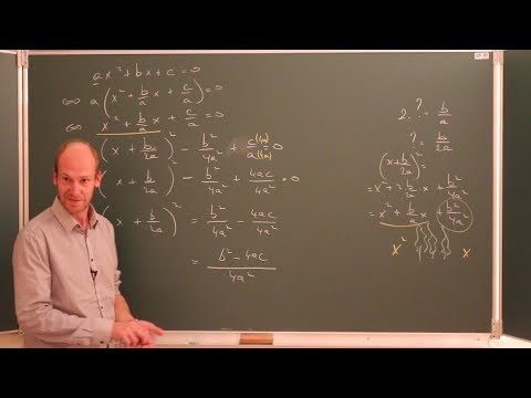 Démonstration de la formule Δ du deuxième degré