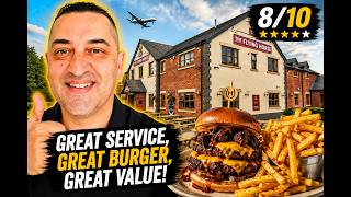 Flying Horse Pub Review  Great Value Pub Food Near Manchester Airport! 🍔✈️
