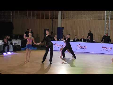 002 Kryštof Krajča - Eliška Fialová  /MČR T10 2018/ Kojetín/ Junior II./ 1.kolo/ Samba