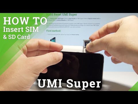 How to Insall SIM and SD in UMI Super - Insert Nano SIM & Micro SD Card