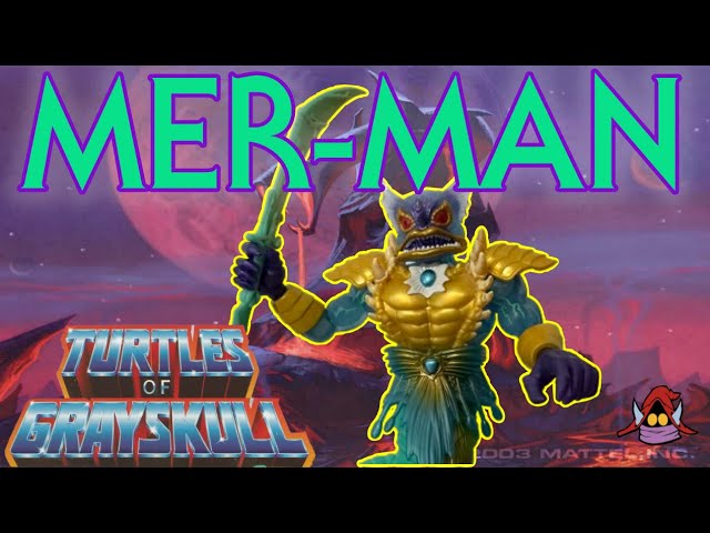 Vídeo relacionado con Masters of the Universe Turtles of Grayskull TMNT Deluxe - Figura de Mer-Man