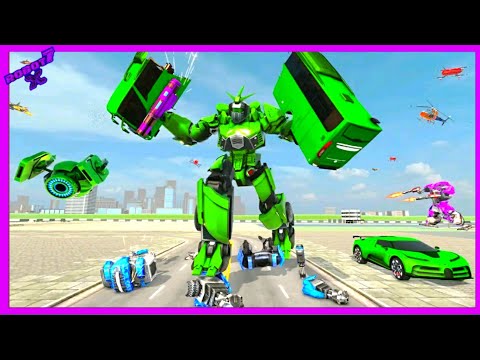 Multi Bus Robot Car Game 2022 Android gameplay #2