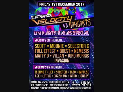 Velocity Vs Hangar 13 - 01.12.2017 - Dj Jord Morris - Mc Stretch