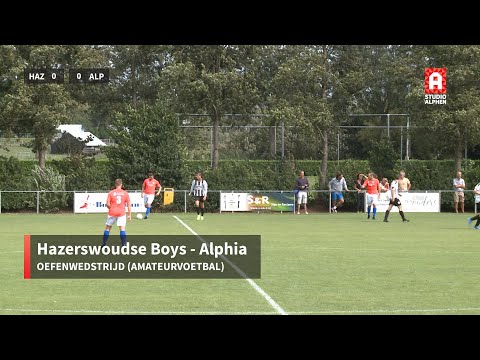 Samenvatting Hazerswoudse Boys - Alphia (22 augustus 2020)