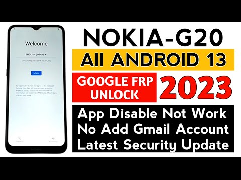 Nokia G20 Ta1365 Android 13 frp bypass (WITHOUT PC) Easy frp unlock Nokia phone.