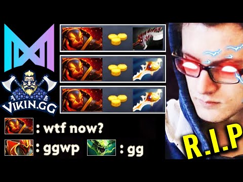 SO EPIC! DIVINE RAPIER + ABYSSAL Miracle Ember Spirit Insane Physic Damage| Nigma vs Vikin.GG Dota 2