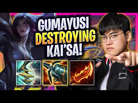GUMAYUSI DESTROYING WITH KAI'SA! - T1 Gumayusi Plays Kai'sa ADC vs Corki! | Season 2025