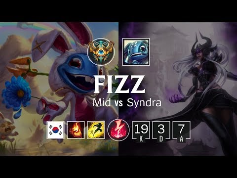 Fizz Mid vs Syndra - KR Challenger Patch 8.21