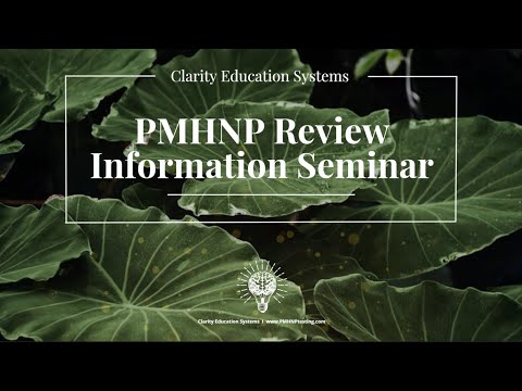 Psychiatric Mental Health Nurse Practitioner ANCC and AANP Certification Review #pmhnp  #ancc  #aanp