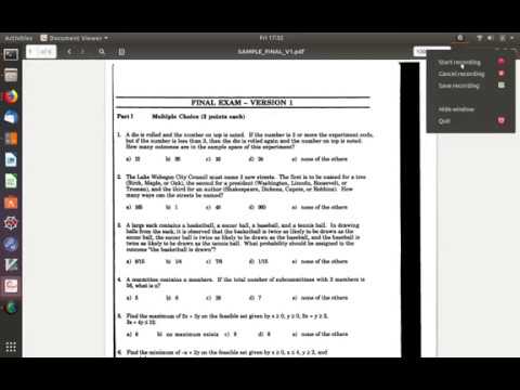 Finite Math Final Exam Pt.1