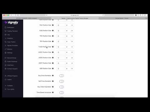 Cryptotrading automatisieren mit Zignaly und Tradingview