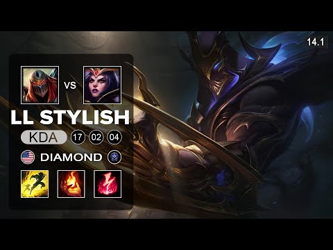 LL Stylish Zed vs LeBlanc Mid - NA Ranked - Patch 14.1 Season 14