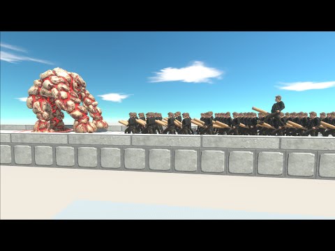 BRIDGE LAVA GOLEM vs ARMIES - Animal Revolt Battle Simulator