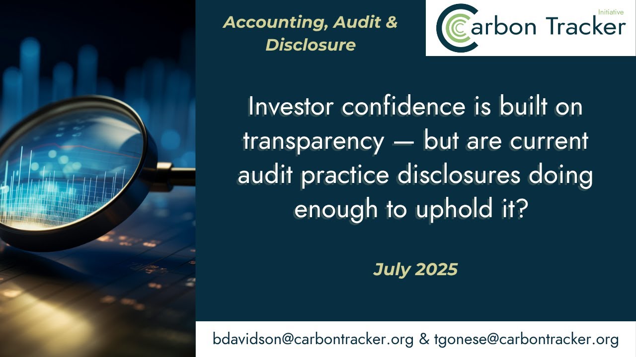 Are current audit practice disclosures doing enough to uphold transparency?