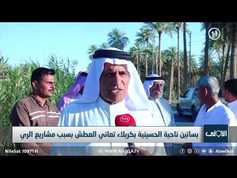 فيديو | بساتين ناحية الحسينية بكربلاء تعاني العطش بسبب مشاريع الري .. تقرير مآثر طالب