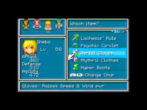 Golden Sun: The Lost Age - My Ideal Equipment Sets